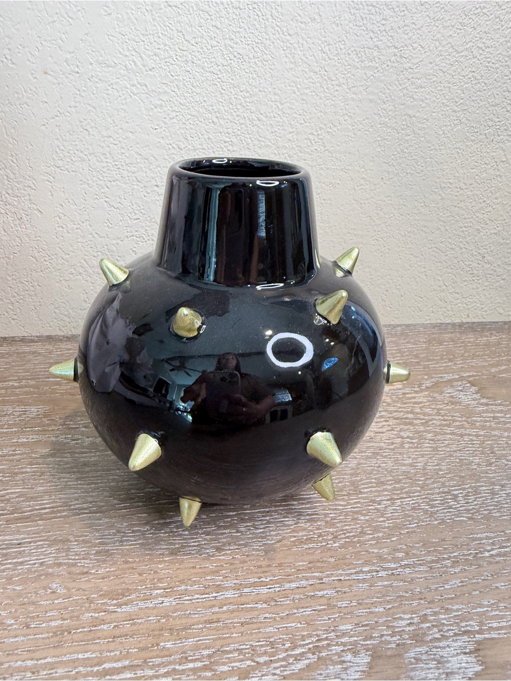 NEW Target Bullseye Playground Halloween 2026 Black Spike Vase
